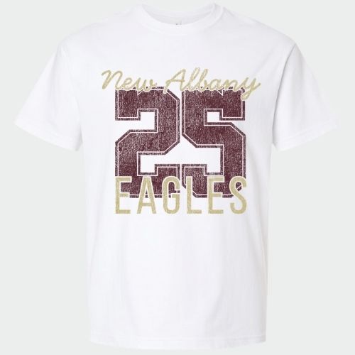 Number Shop: New Albany Eagles Number 6oz Heavyweight T-Shirt *personalized*