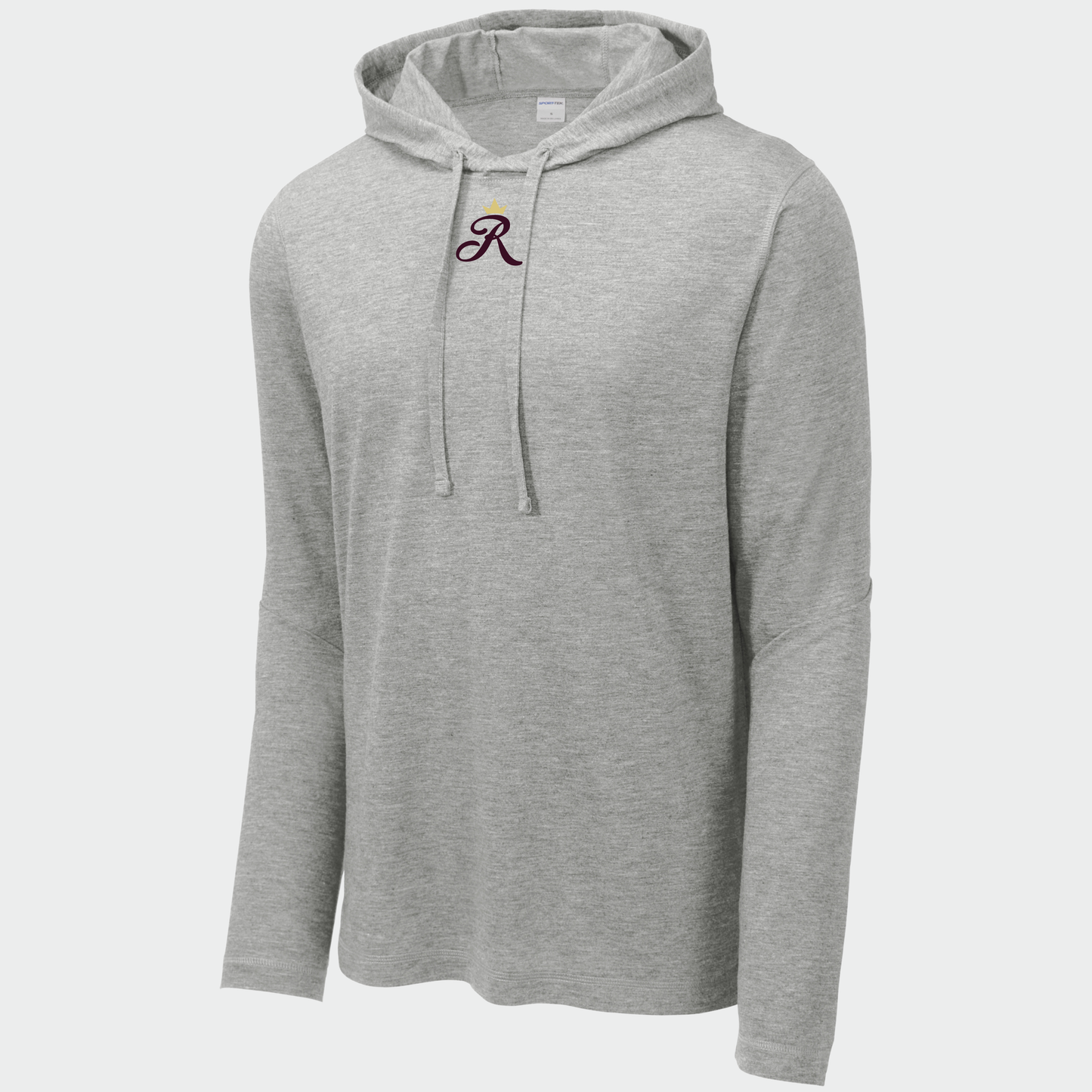 TCR: Crown R, Long Sleeve Triblend Tech Hoodie