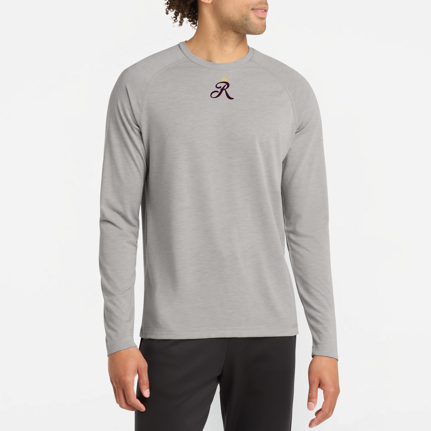 TCR: Crown R, Long Sleeve Triblend Tech Tee