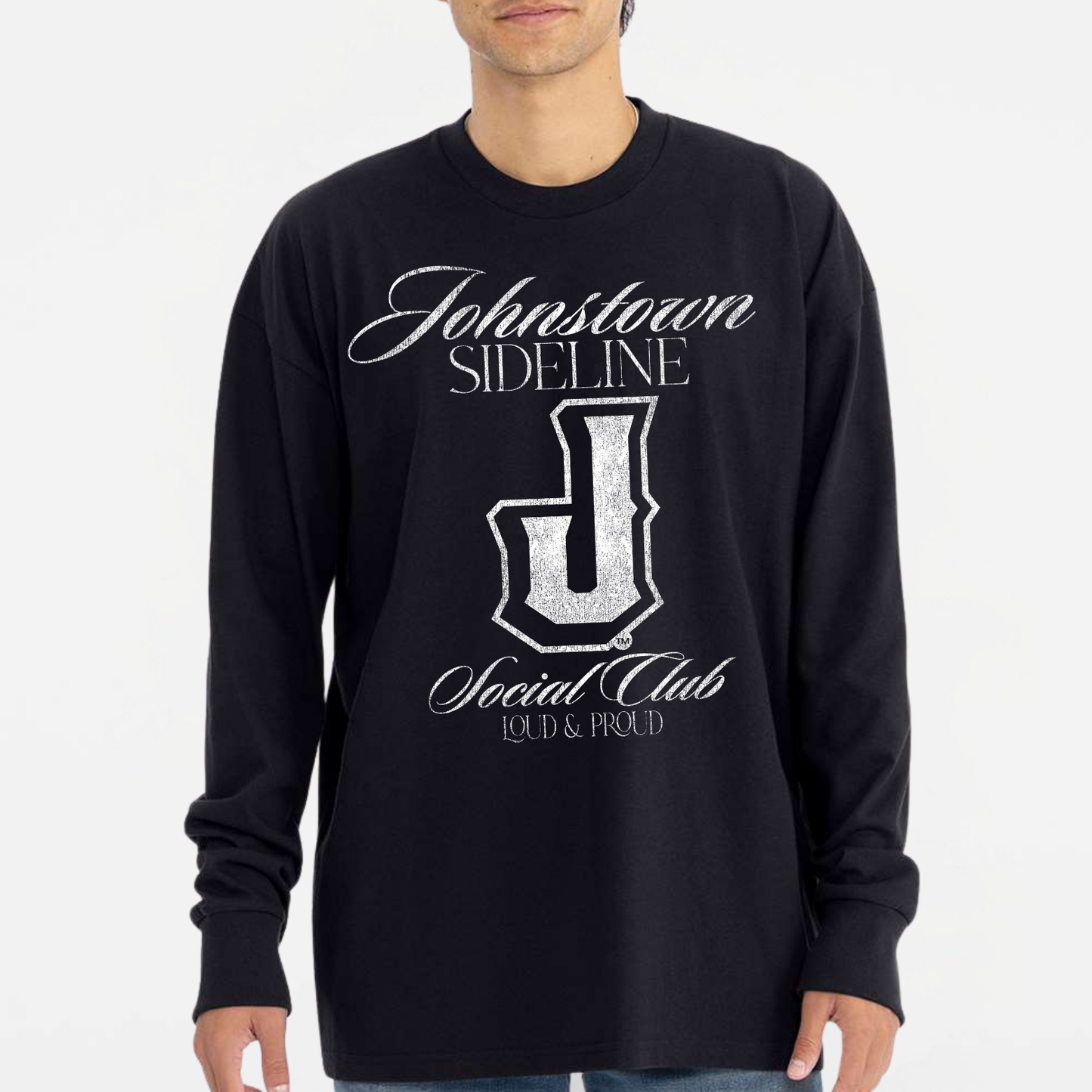 JYAA: Johnstown Sideline Social Club Heavyweight Long Sleeve T-Shirt