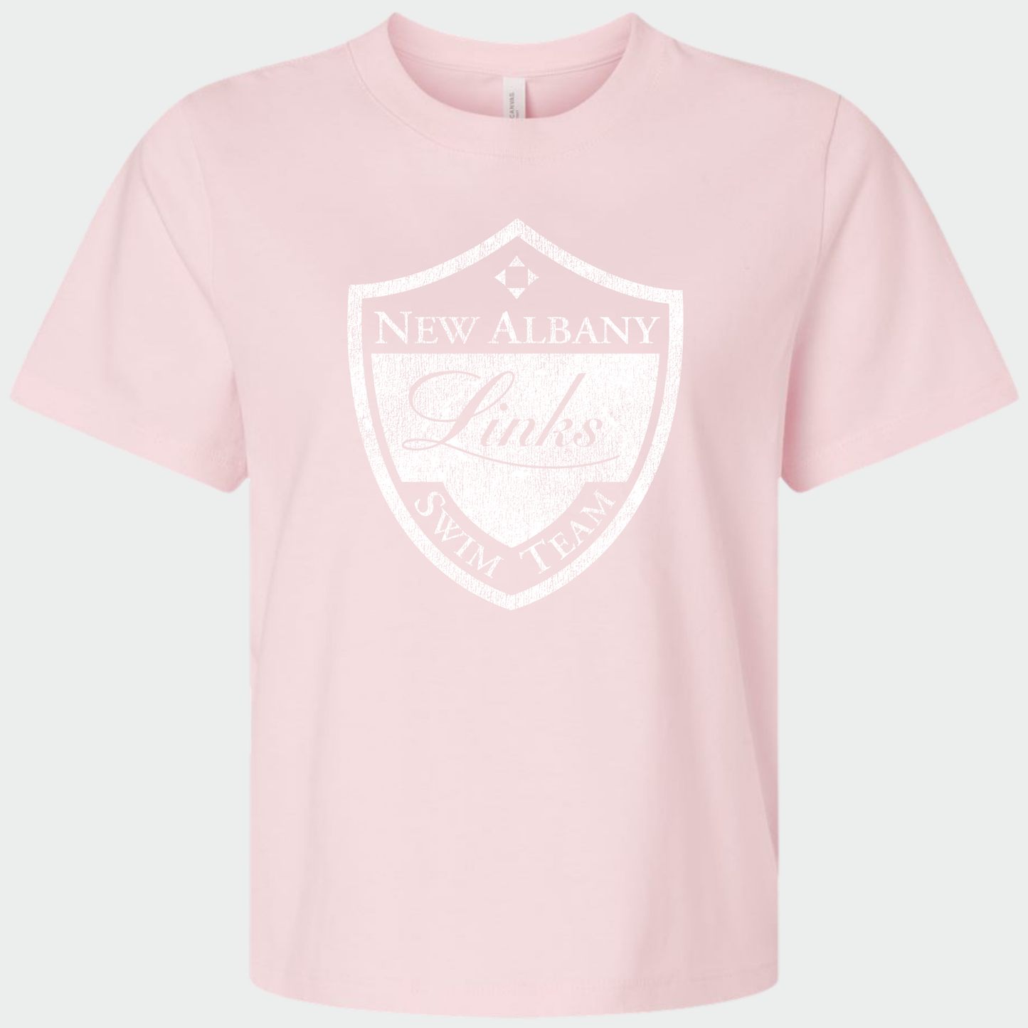LINKSWIM: Distressed Crest Women's 6oz Heavyweight T-Shirt