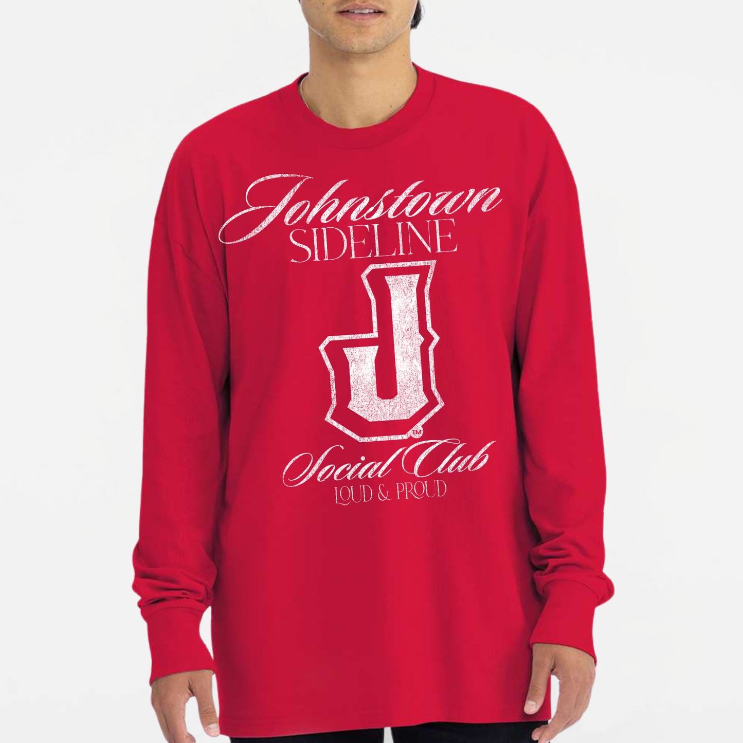 JYAA: Johnstown Sideline Social Club Heavyweight Long Sleeve T-Shirt