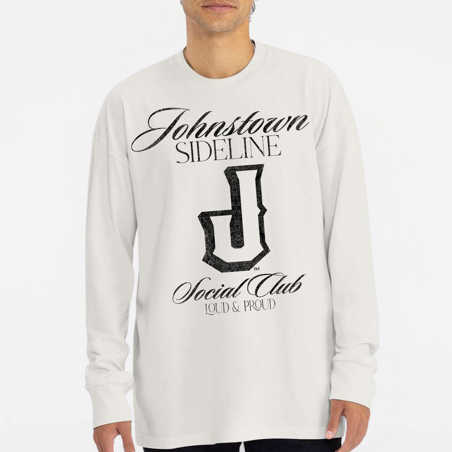 JYAA: Johnstown Sideline Social Club Heavyweight Long Sleeve T-Shirt