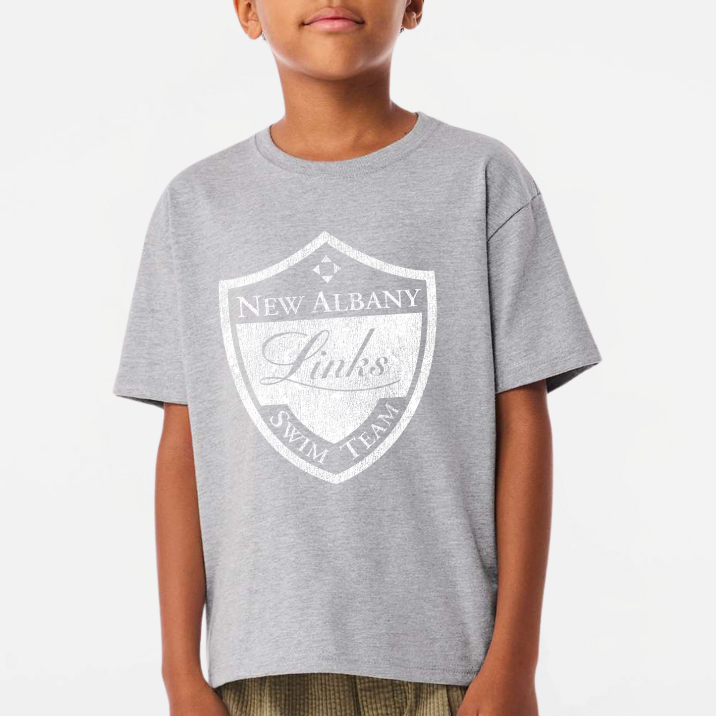 LINKSWIM: Distressed Crest 6oz Heavyweight T-Shirt
