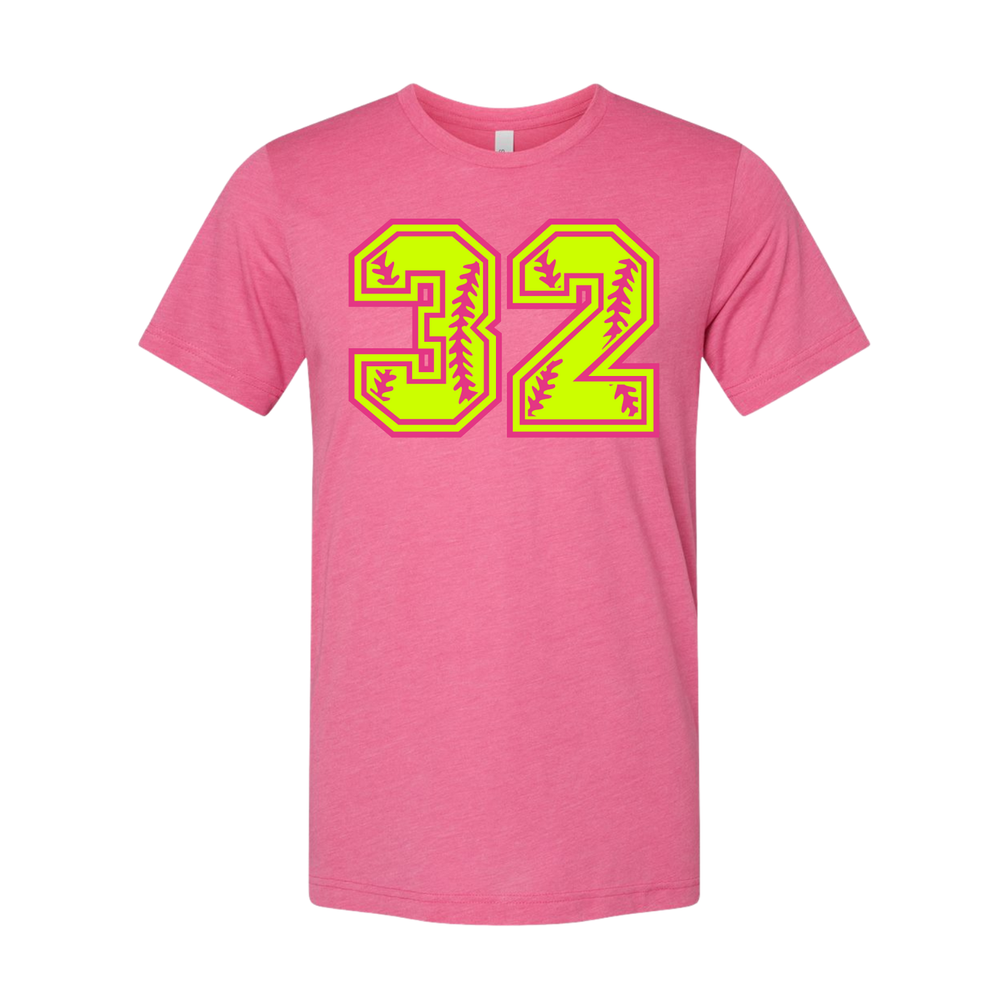 Number Shop: Unisex Triblend Softball T-Shirt