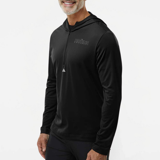 BRUINS: Lightweight Hooded Quarter-Zip Pullover