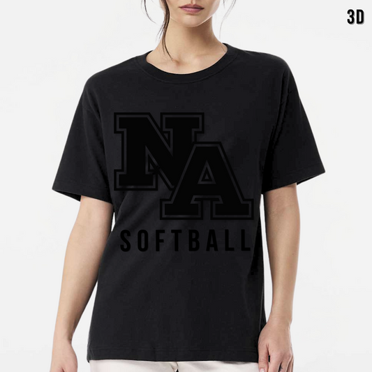 NA Softball: 3D Printed 6oz Heavyweight T-Shirt