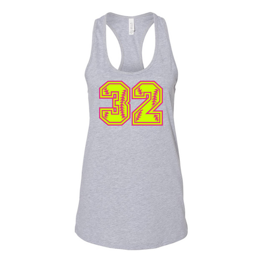 Number Shop: Softball Tank Top