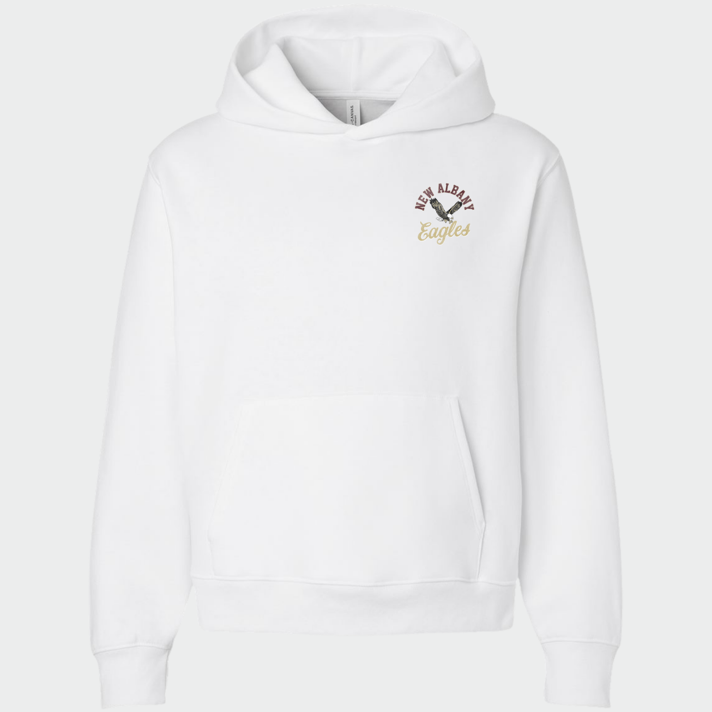 NAPTO: New Albany *Distressed Print* Collage 10oz Heavyweight Hooded Sweatshirt