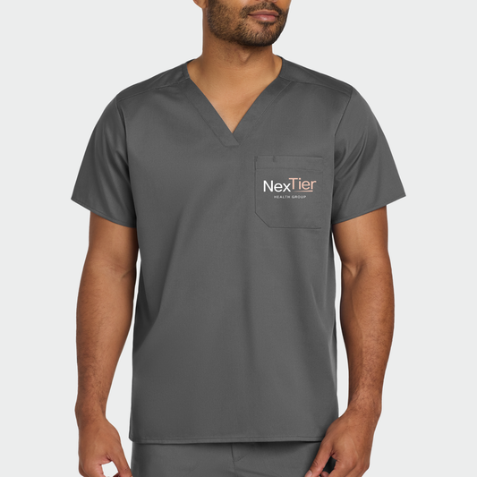 Nextier: Embroidered Unisex Scrub Top