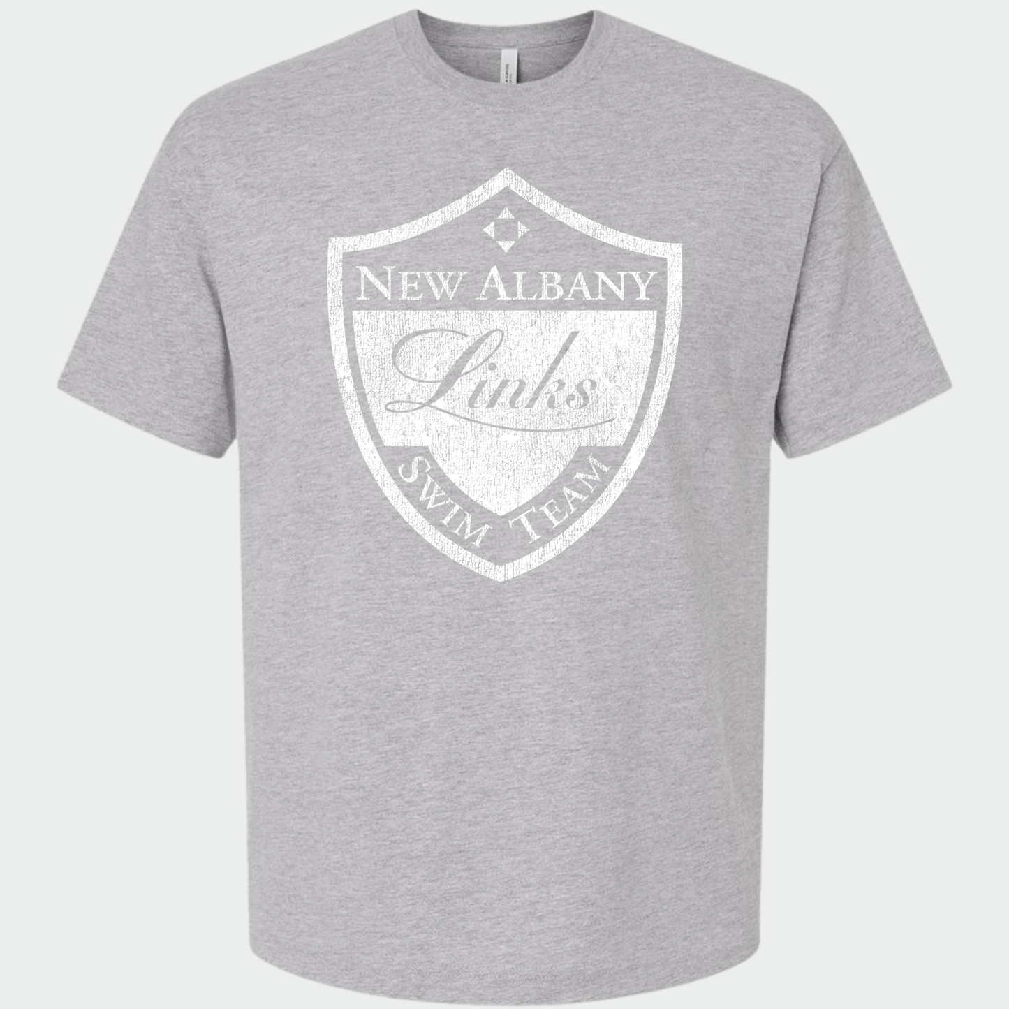 LINKSWIM: Distressed Crest 6oz Heavyweight T-Shirt