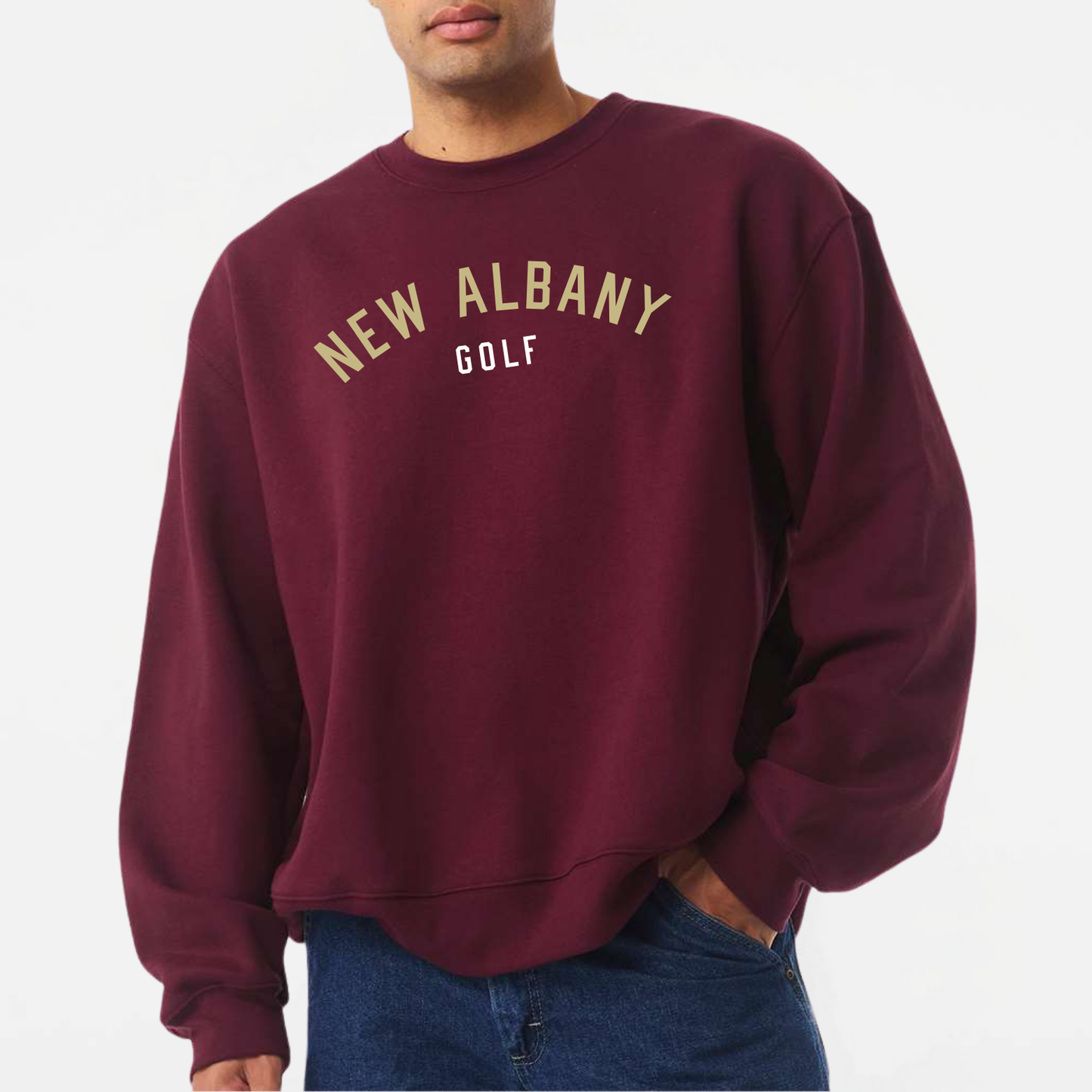 NAGOLF: New Albany Golf 10oz Heavyweight Crew Sweatshirt