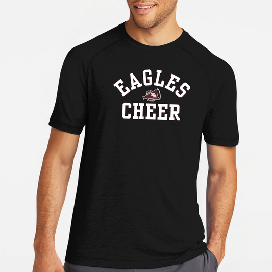 NAYCHEER: Eagles Cheer Raglan Triblend Tech T-Shirt