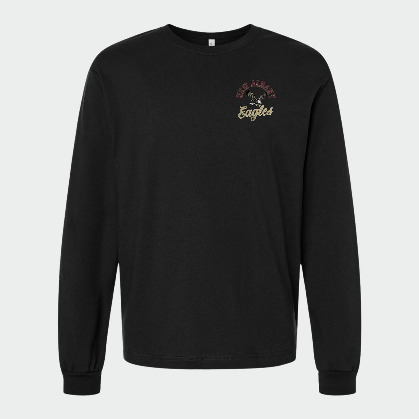 NAPTO: New Albany *Distressed Print* Collage 6oz Heavyweight Long Sleeve T-Shirt