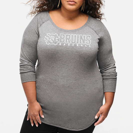 BRUINS: Women's Triblend Long Sleeve Tunic T-Shirt