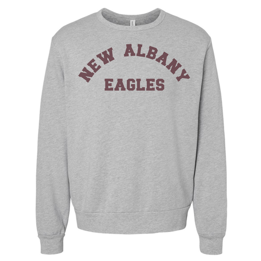 New Albany Eagles Varsity Print Sponge Fleece Crew Sweatshirt