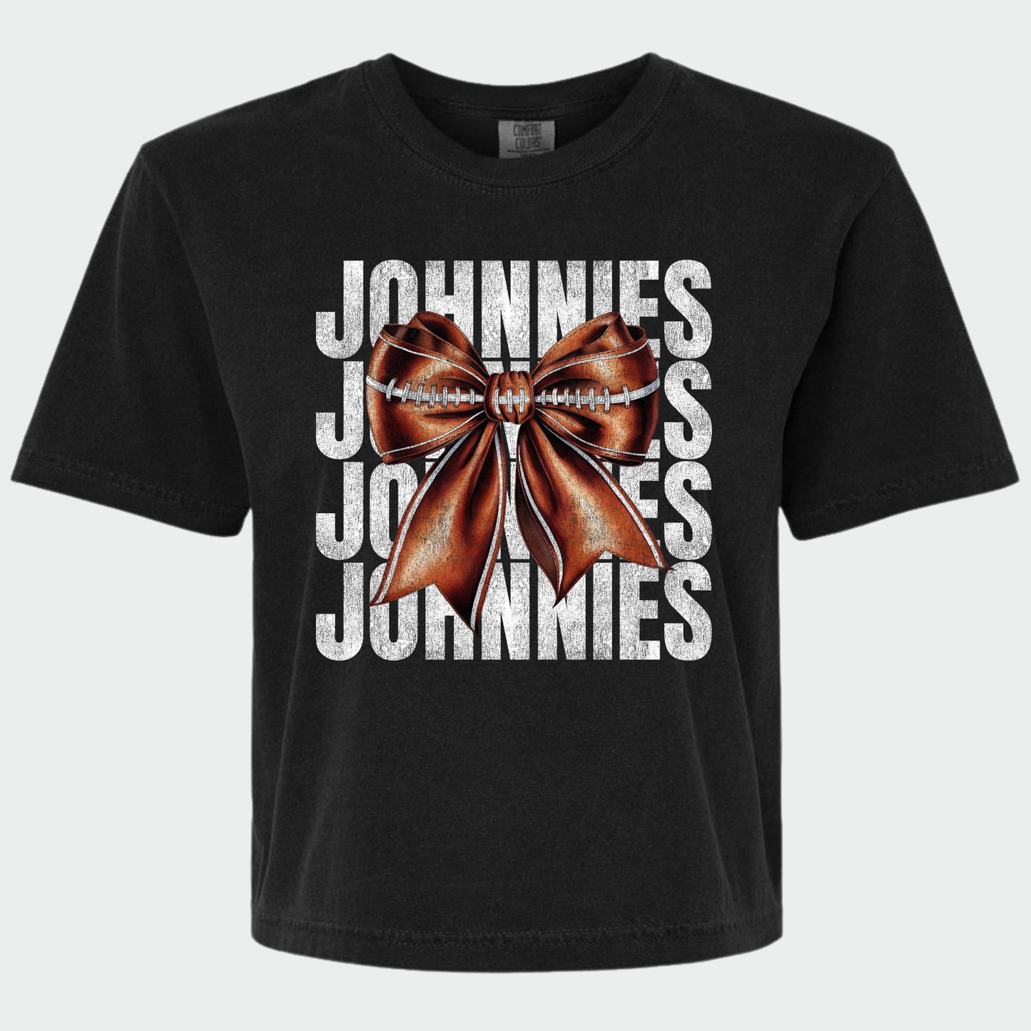 JYAA: Johnnies Football Bow *distressed* Women's T-Shirt