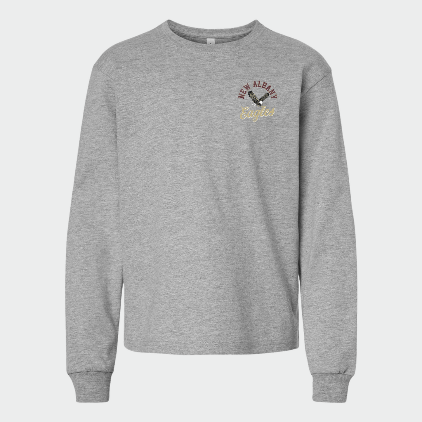 NAPTO: New Albany *Distressed Print* Collage 6oz Heavyweight Long Sleeve T-Shirt