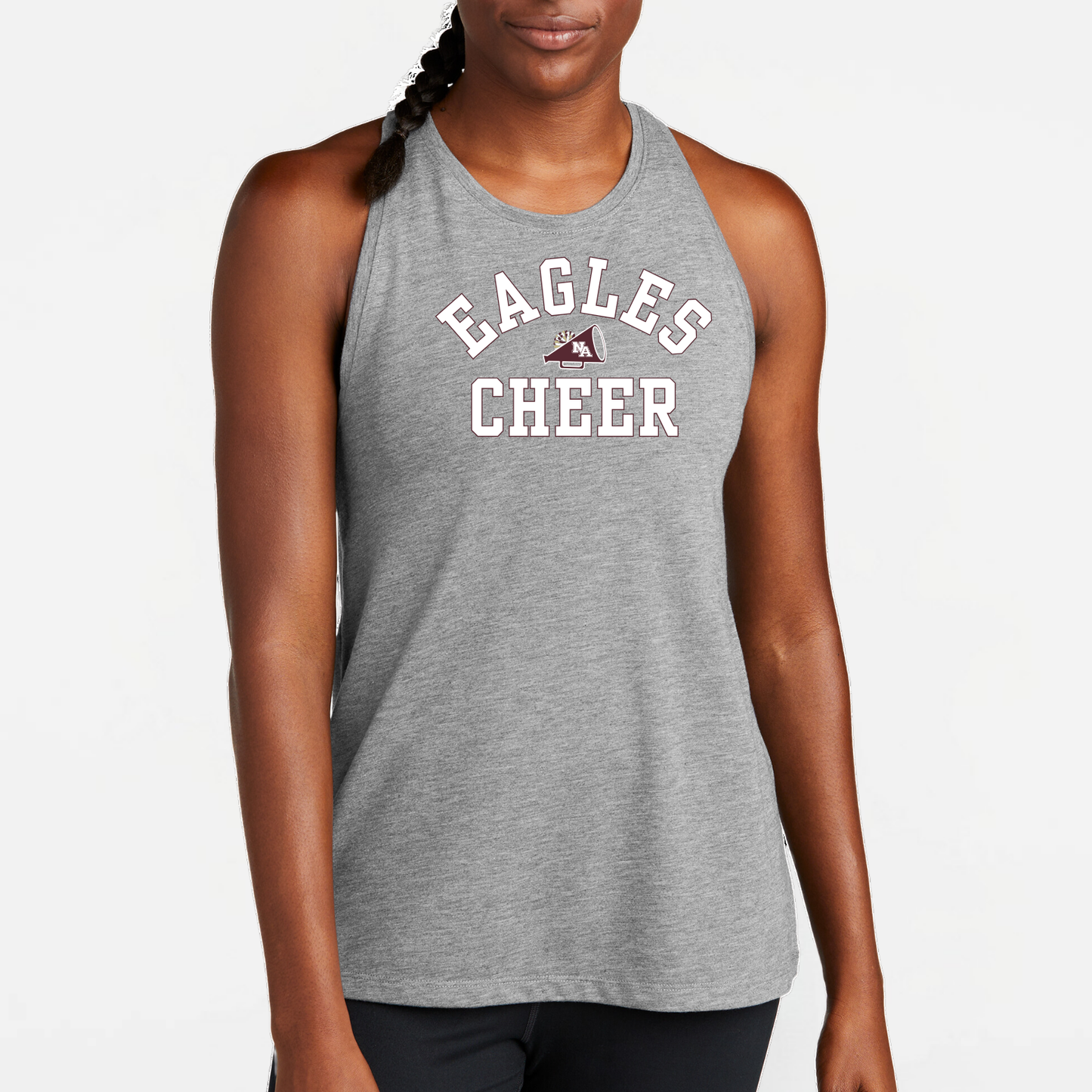 NAYCHEER: Eagles Cheer Women's Triblend Tech Tank Top
