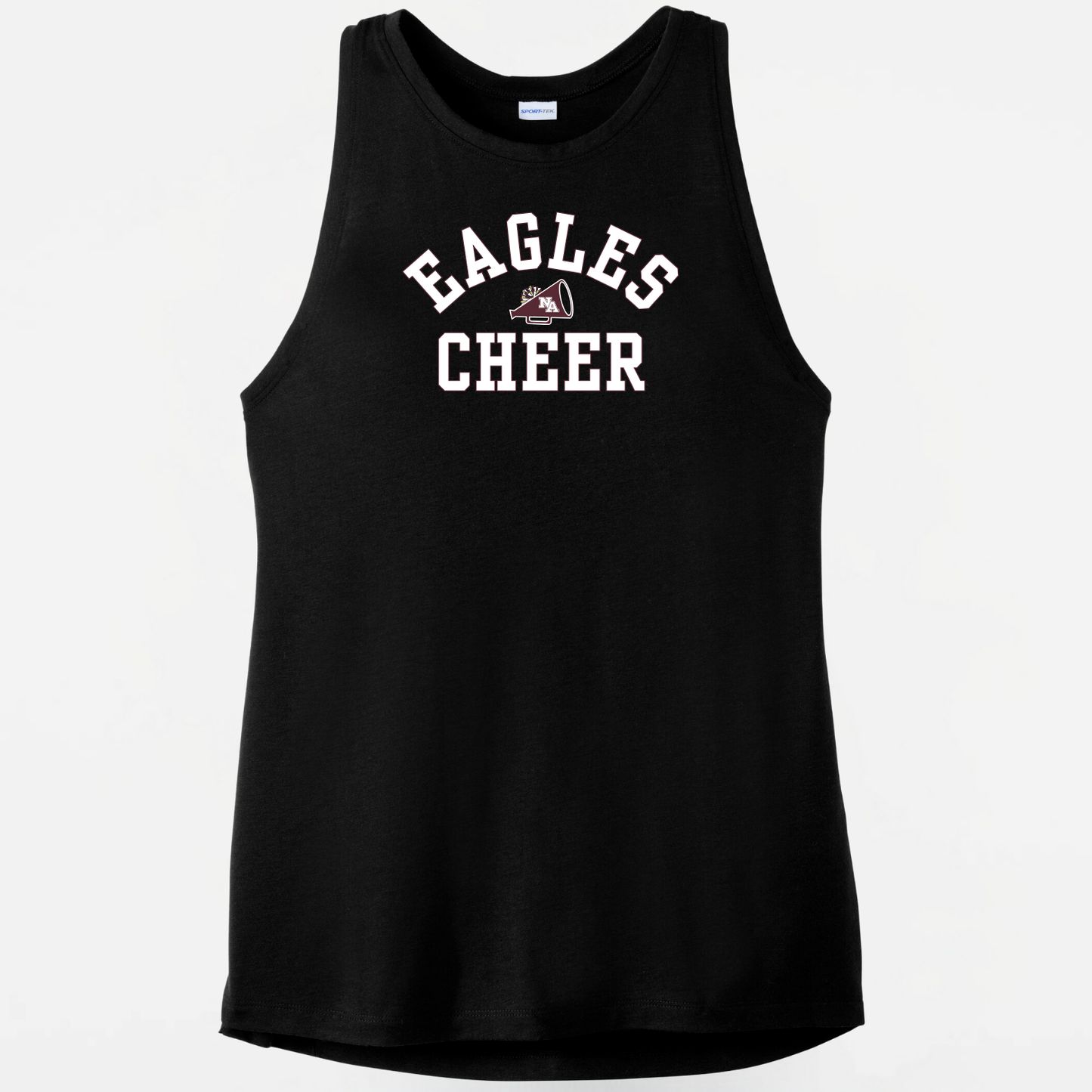 NAYCHEER: Eagles Cheer Women's Triblend Tech Tank Top