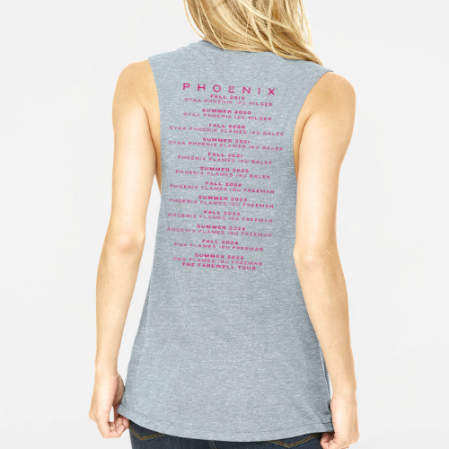 Flames Softball: Farewell Tour Women's Flowy Muscle Tank Top