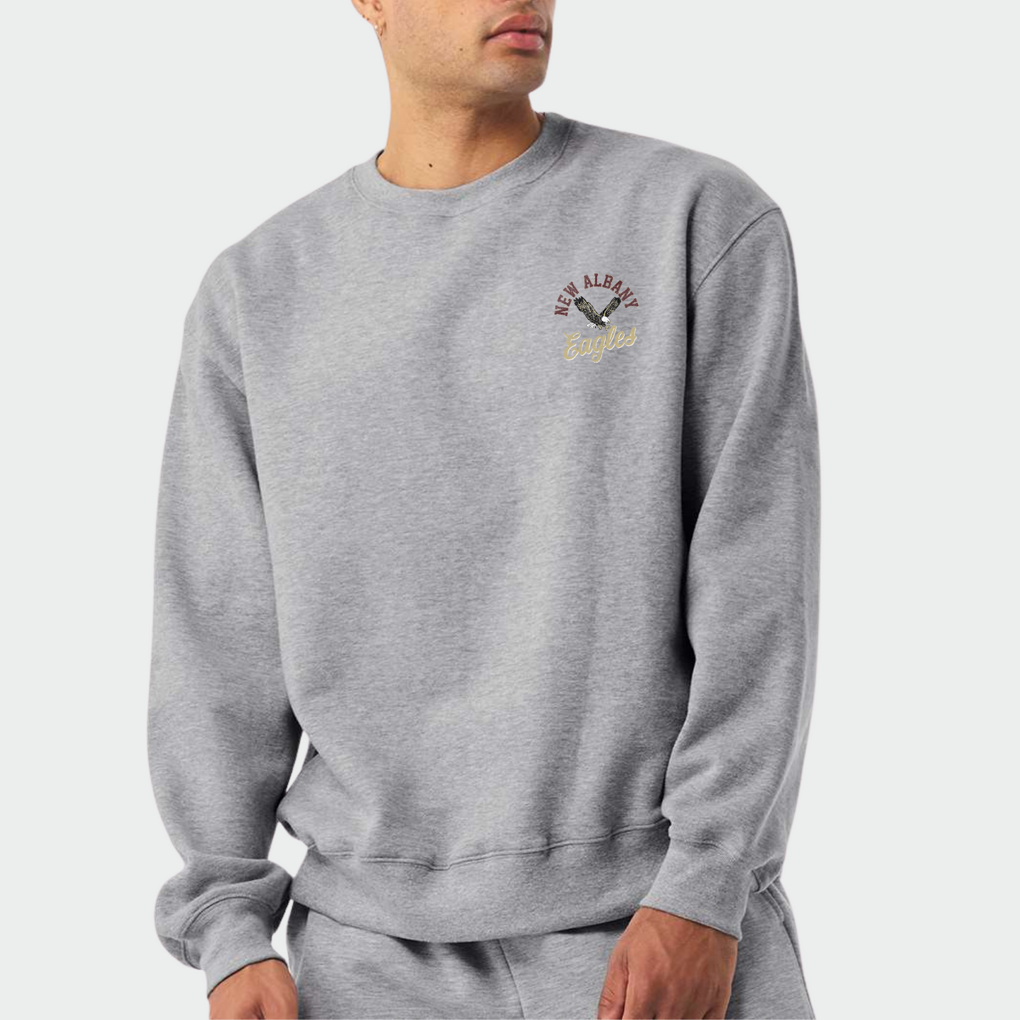 NAPTO: New Albany *Distressed Print* Collage 10oz Heavyweight Sweatshirt