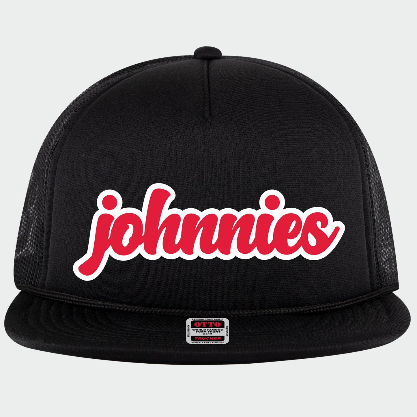 JYAA: Johnnies Chunky Script Flex-Bill Trucker Hat