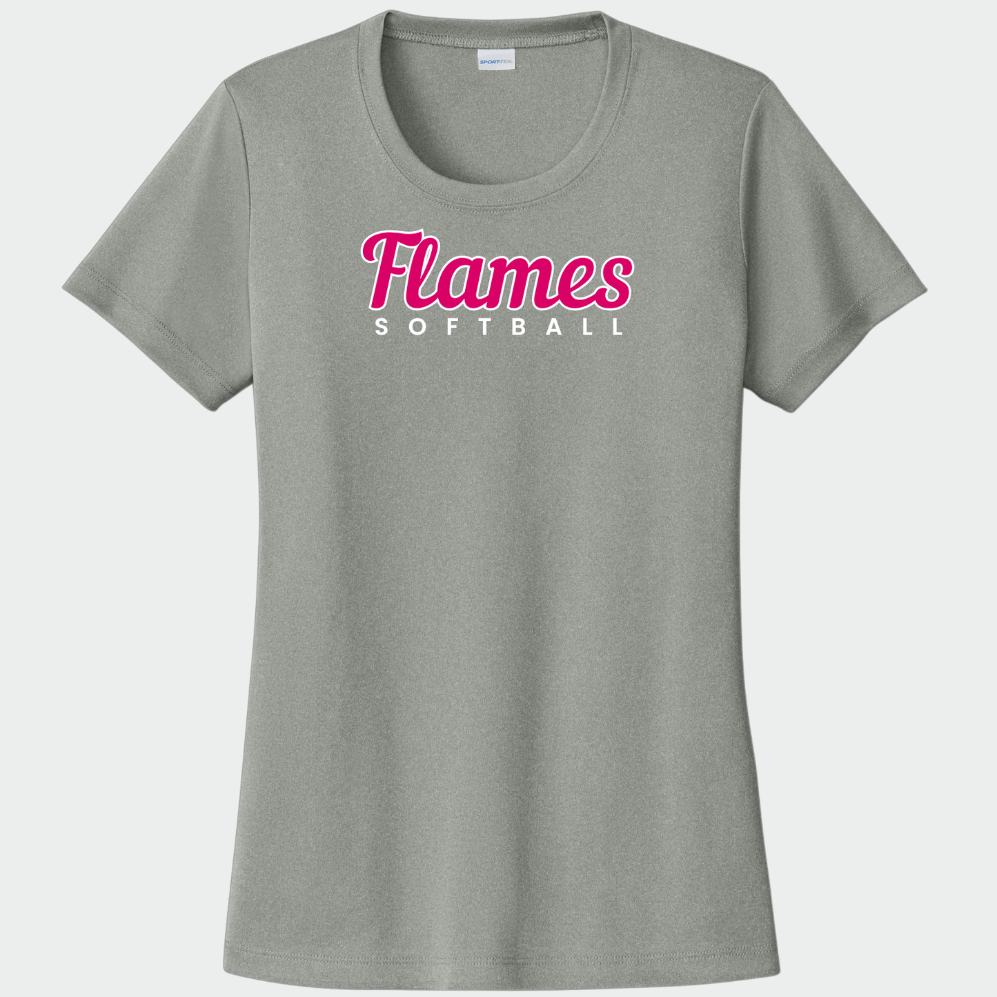 Flames Softball: Women's Scoop Neck Tech T-Shirt