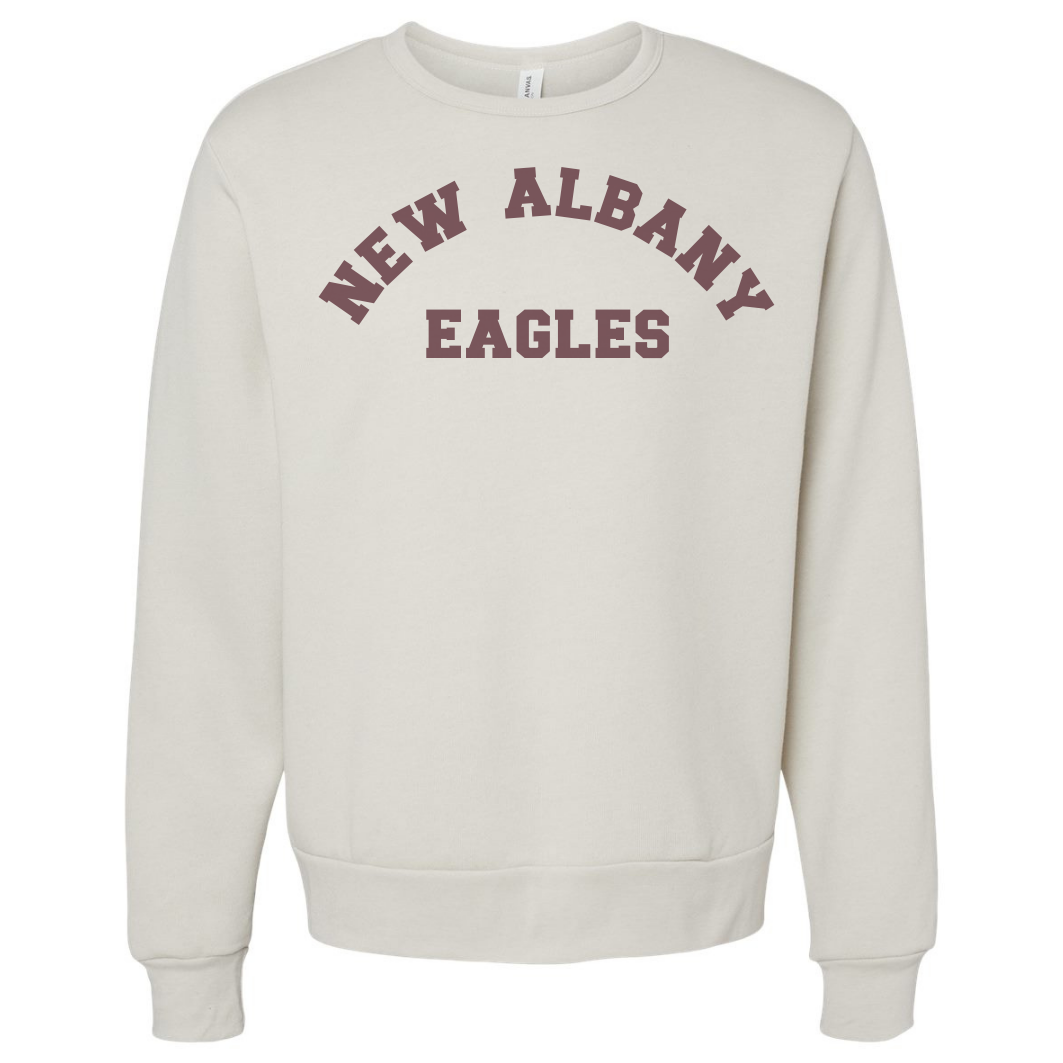 New Albany Eagles Varsity Print Sponge Fleece Crew Sweatshirt