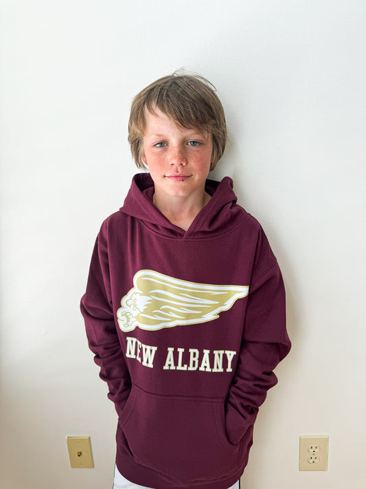 New Albany Athletics Eagle Midweight Hooded Sweatshirt