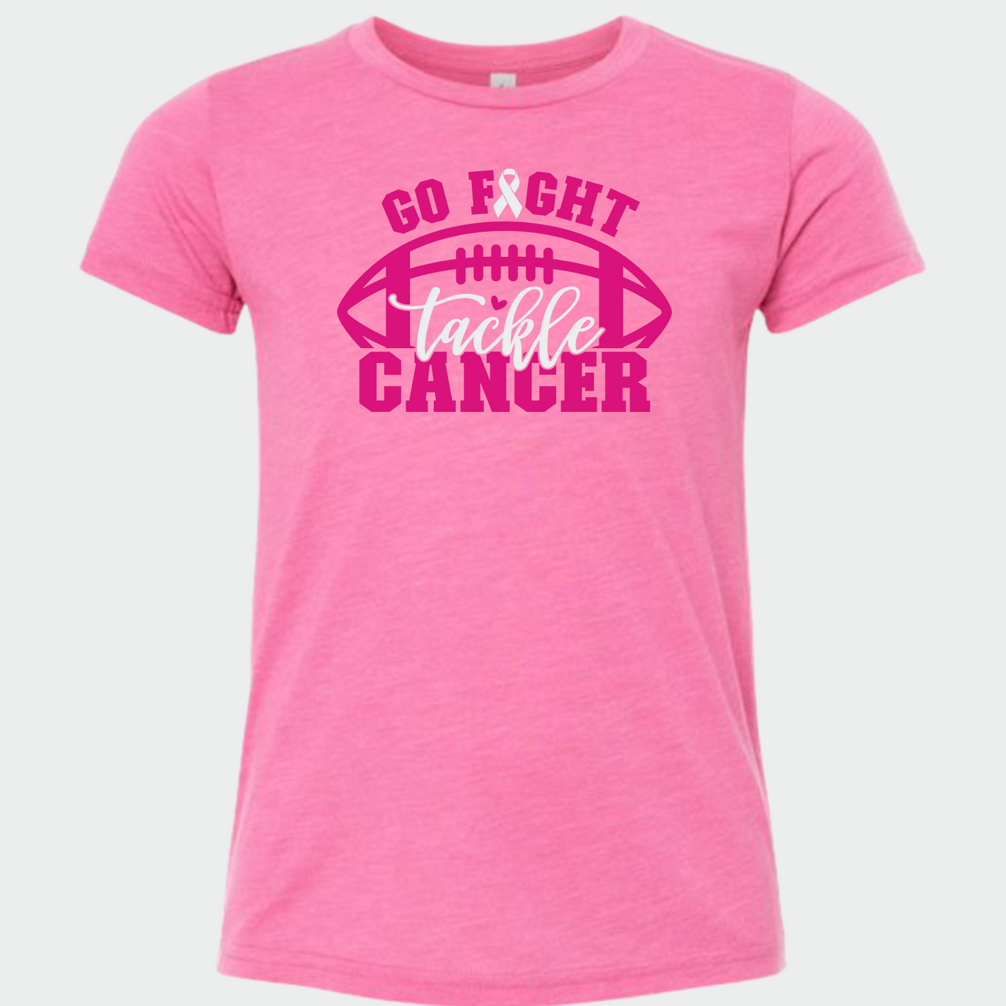 Go Fight Tackle Cancer T-Shirt