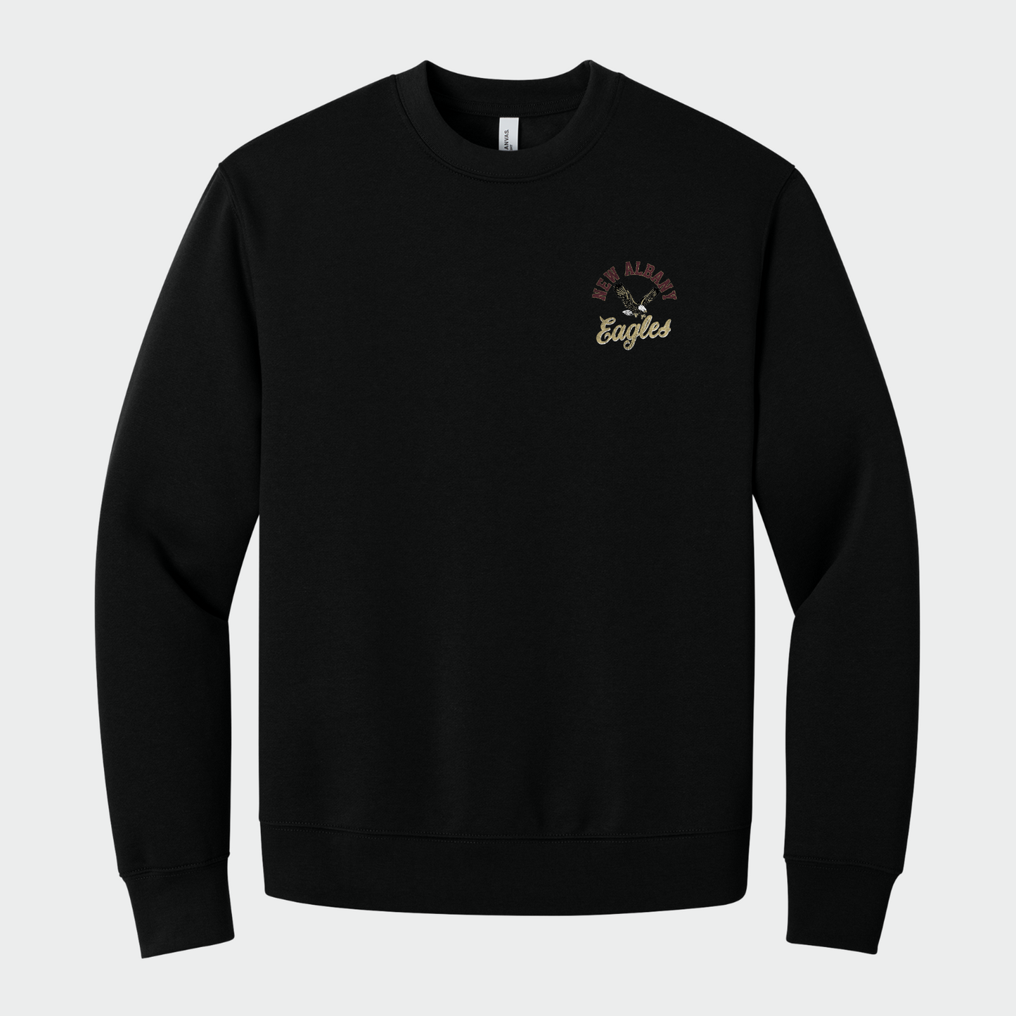 New Albany *Distressed Print* Collage Adult Heavyweight Sweatshirt