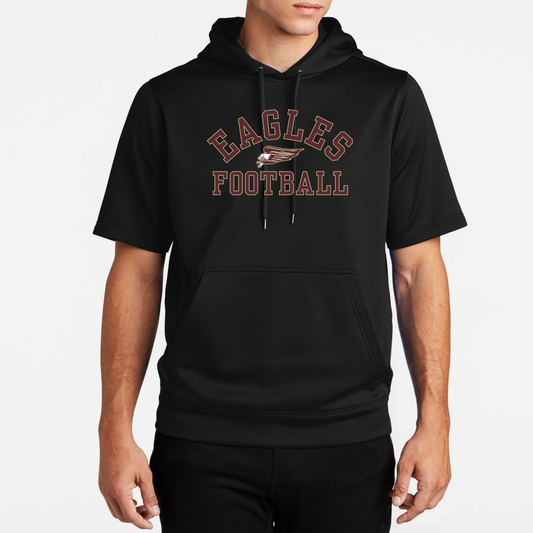 NAFootball: Eagles Football Short Sleeve Tech Fleece Hoodie