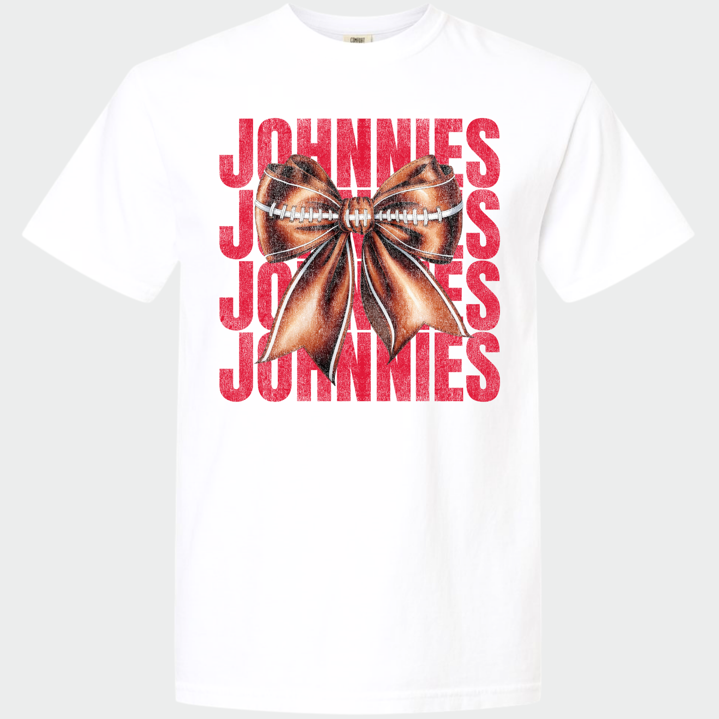 JYAA: Football Bow *distressed* T-Shirt