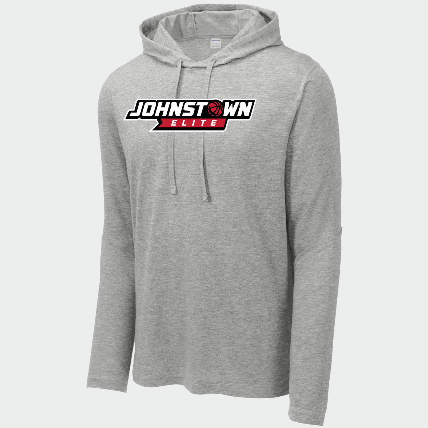 JEB: Johnstown Elite Basketball Long Sleeve, Hooded Triblend Tech T-Shirt