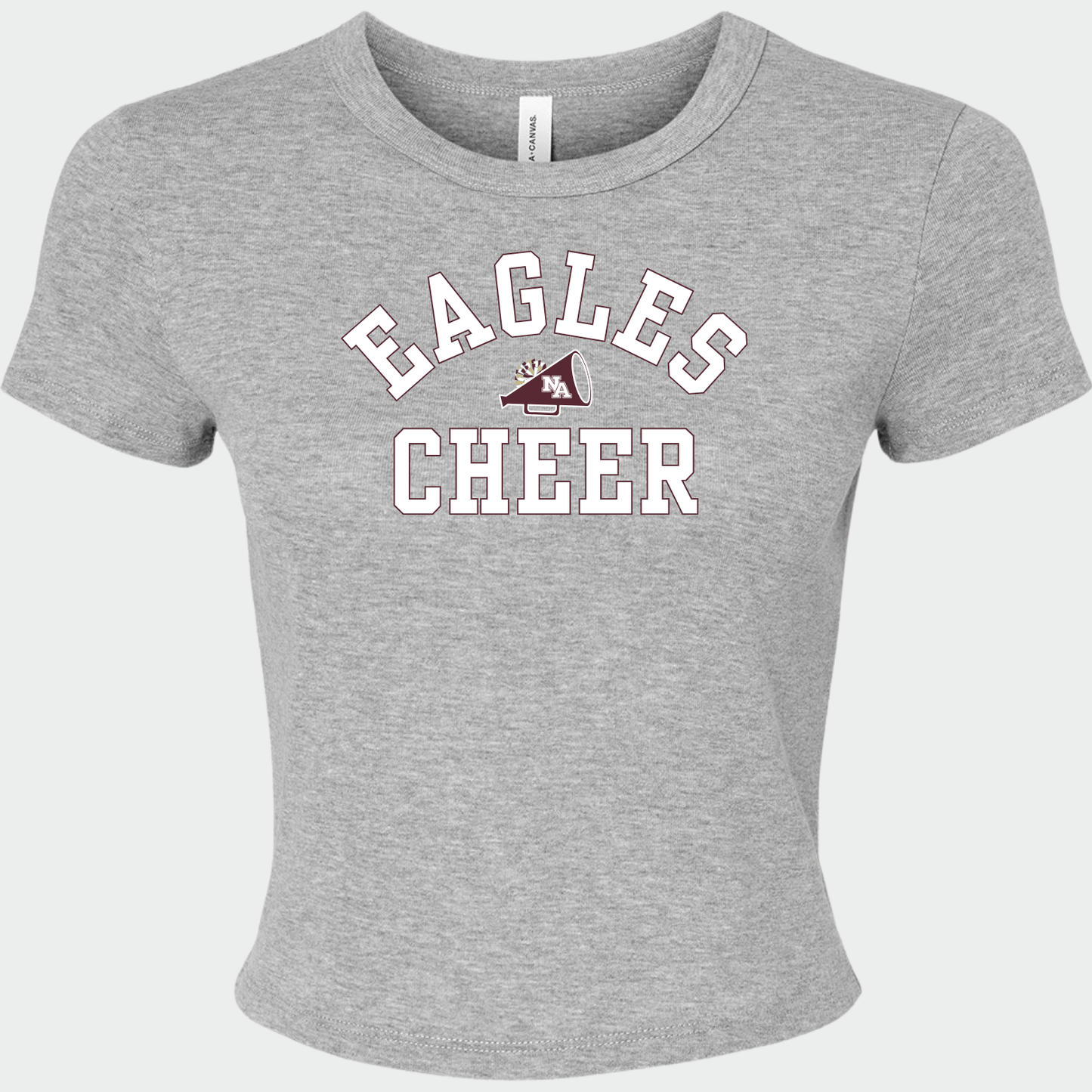 NAYCHEER: Eagles Cheer Microrib Baby Tee