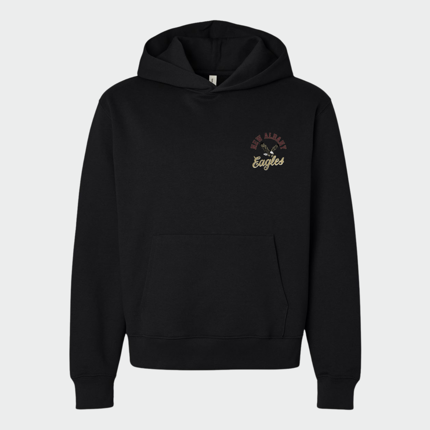NAPTO: New Albany *Distressed Print* Collage 10oz Heavyweight Hooded Sweatshirt