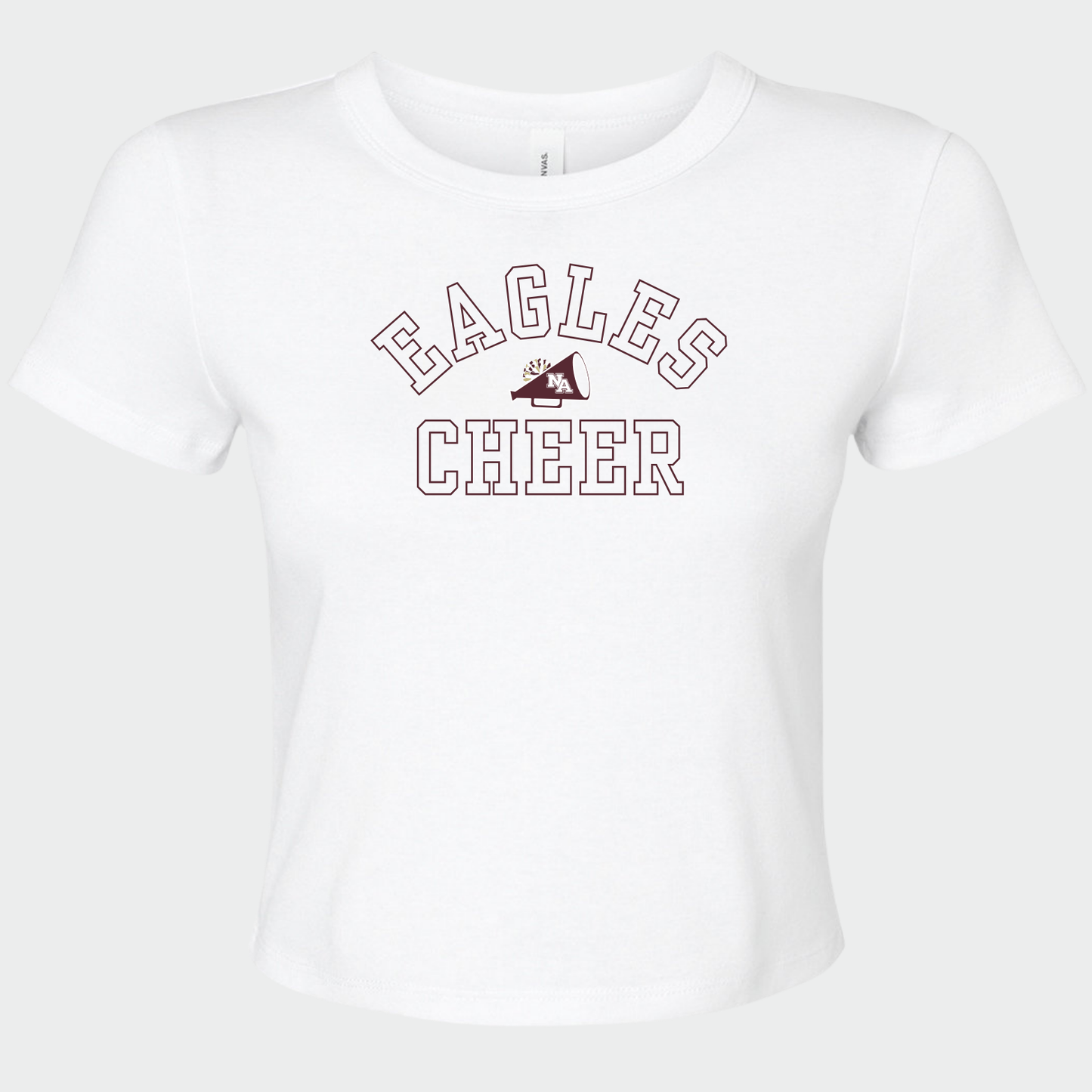 NAYCHEER: Eagles Cheer Microrib Baby Tee