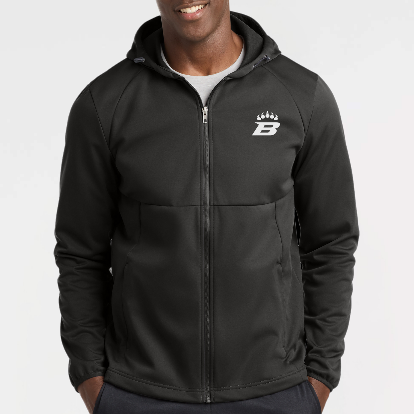BRUINS: B-Claw Hooded Soft Shell Jacket