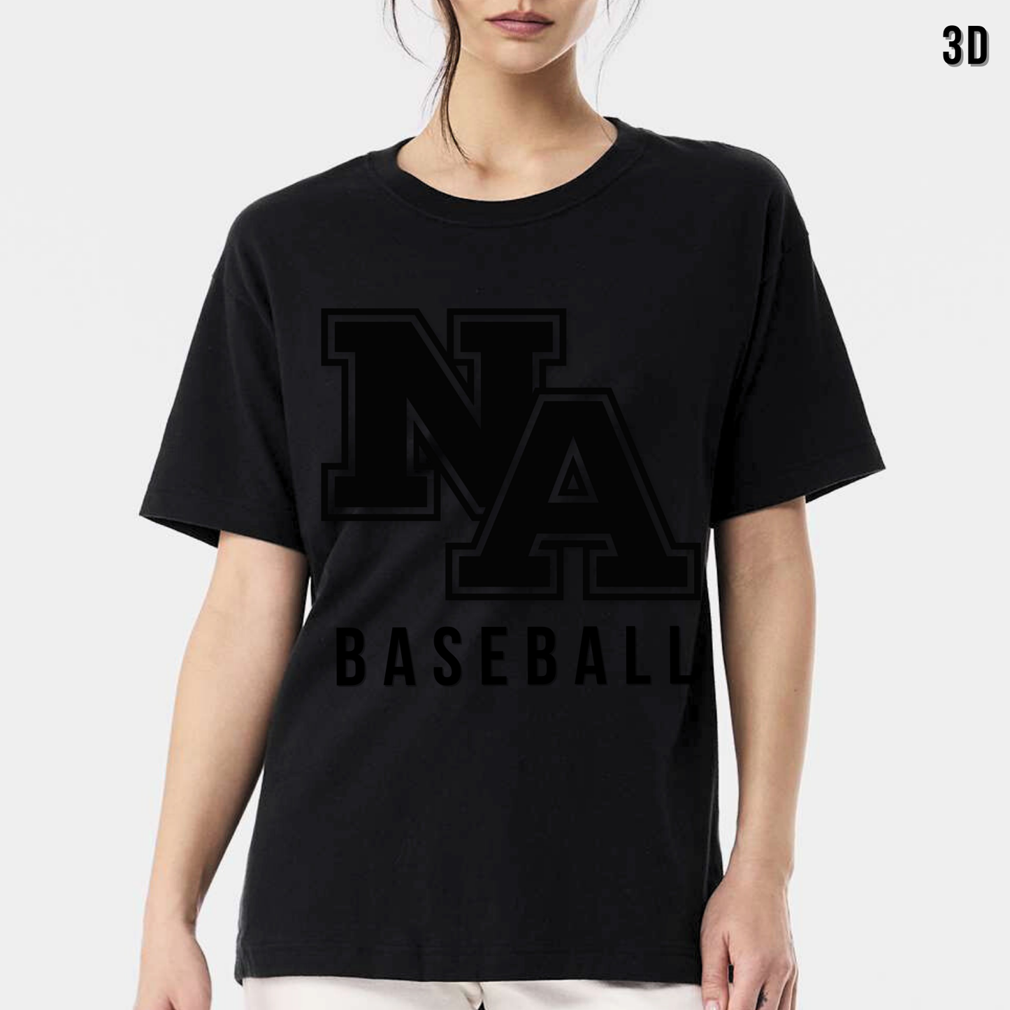 NA Baseball: 3D Printed 6oz Heavyweight T-Shirt