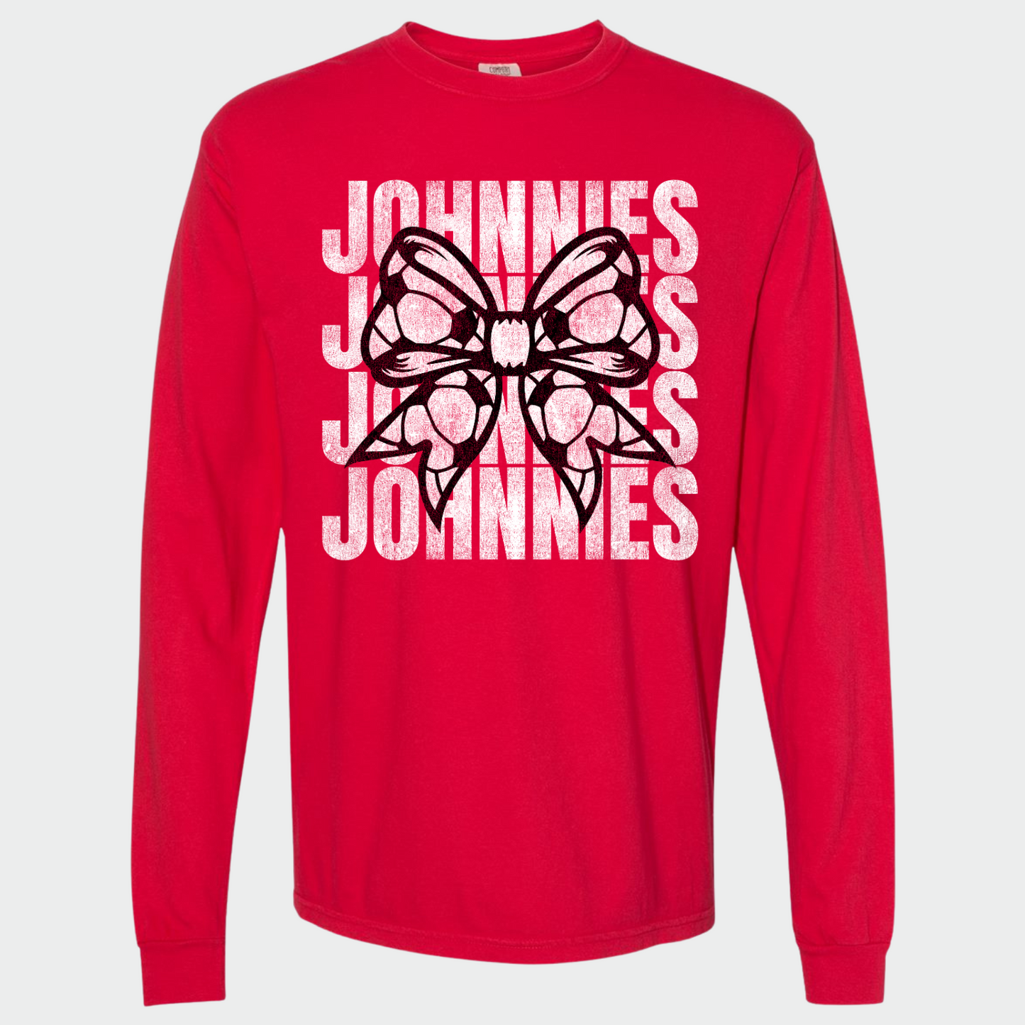 JYAA: Johnnies Soccer Bow *distressed* Long Sleeve T-Shirt
