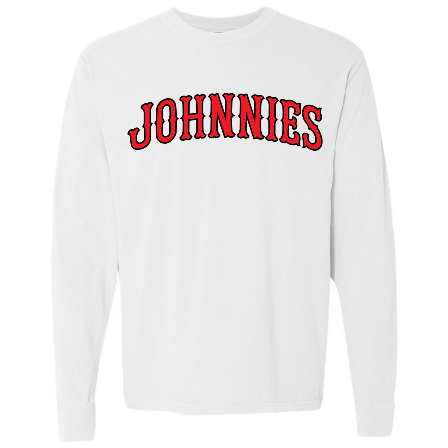 JTB: Johnnies Retro Font Long Sleeve T-Shirt