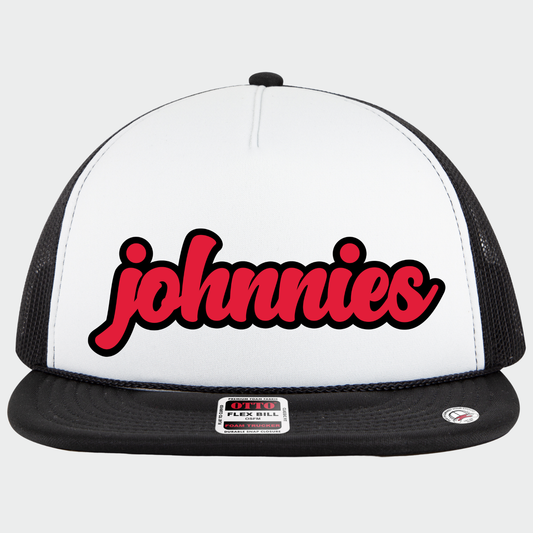 JYAA: Johnnies Chunky Script Flex-Bill Trucker Hat