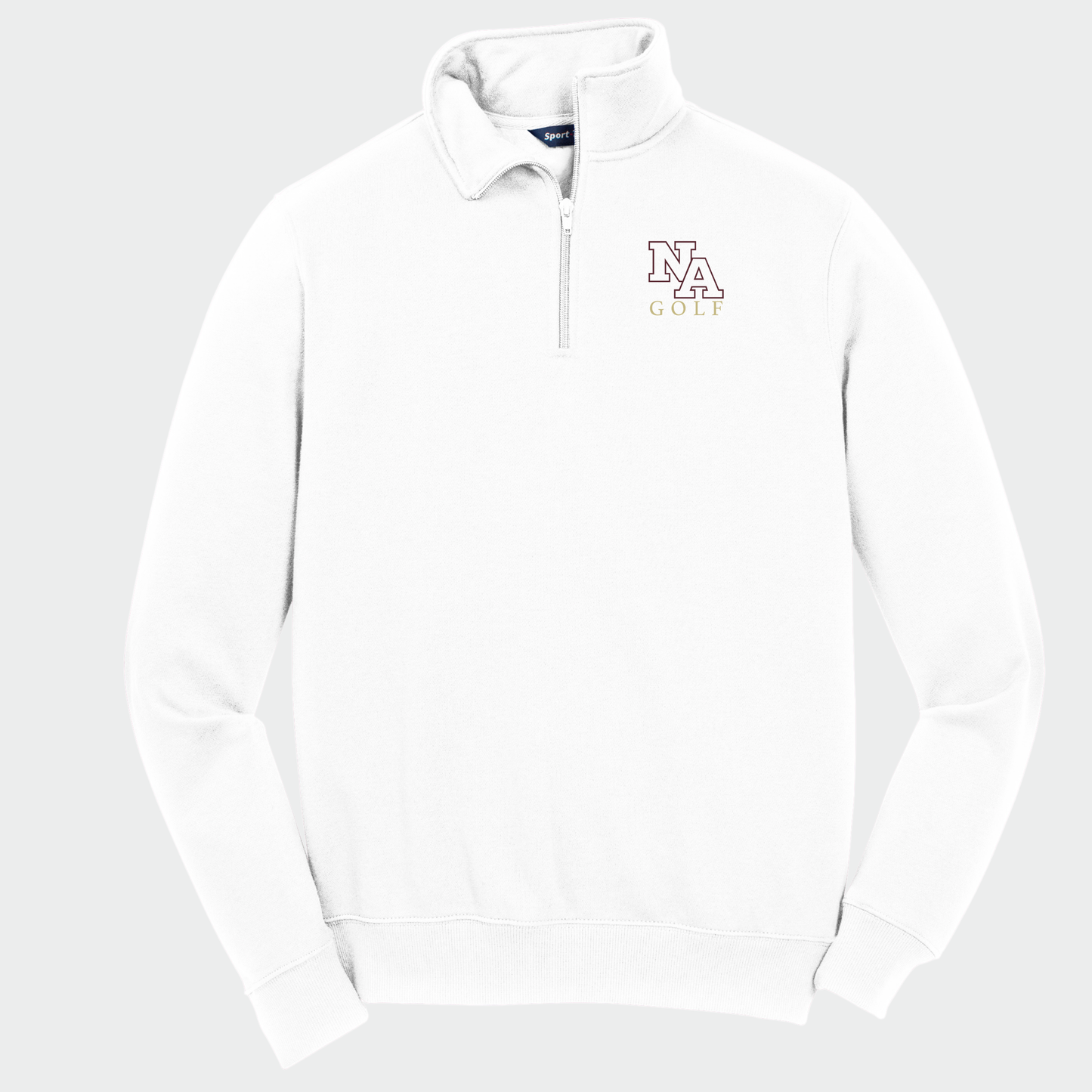 NAGolf: Embroidered, Quarter-Zip Sweatshirt