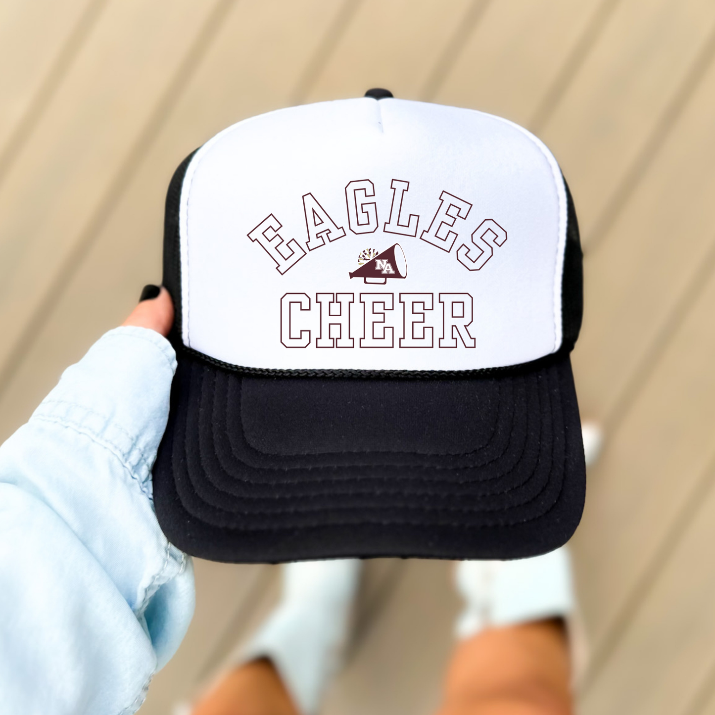 NAYCHEER: Eagles Cheer Foam Trucker Hat