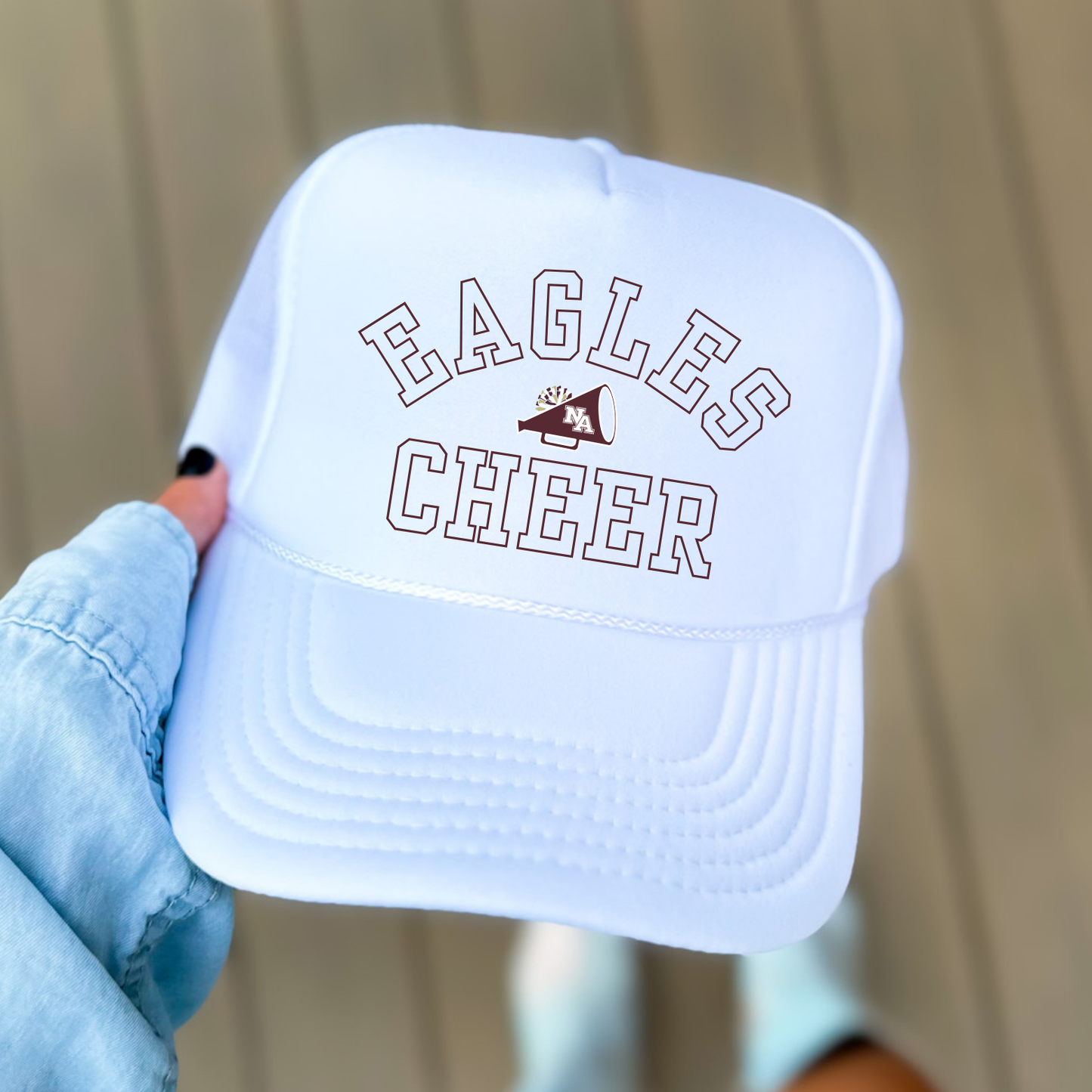 NAYCHEER: Eagles Cheer Foam Trucker Hat
