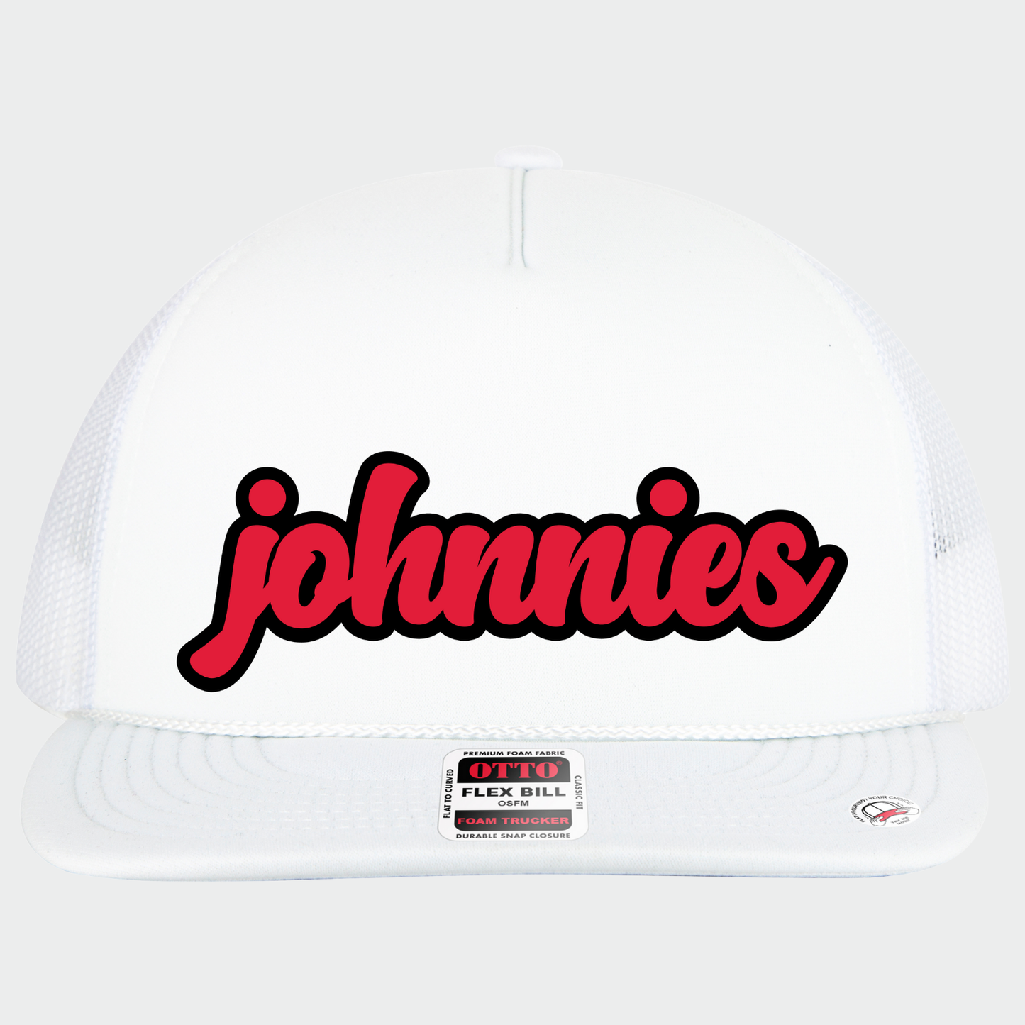 JYAA: Johnnies Chunky Script Flex-Bill Trucker Hat