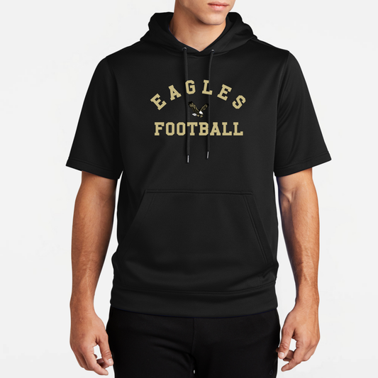 NAFootball: Eagles Football, Short Sleeve Tech Fleece Hoodie