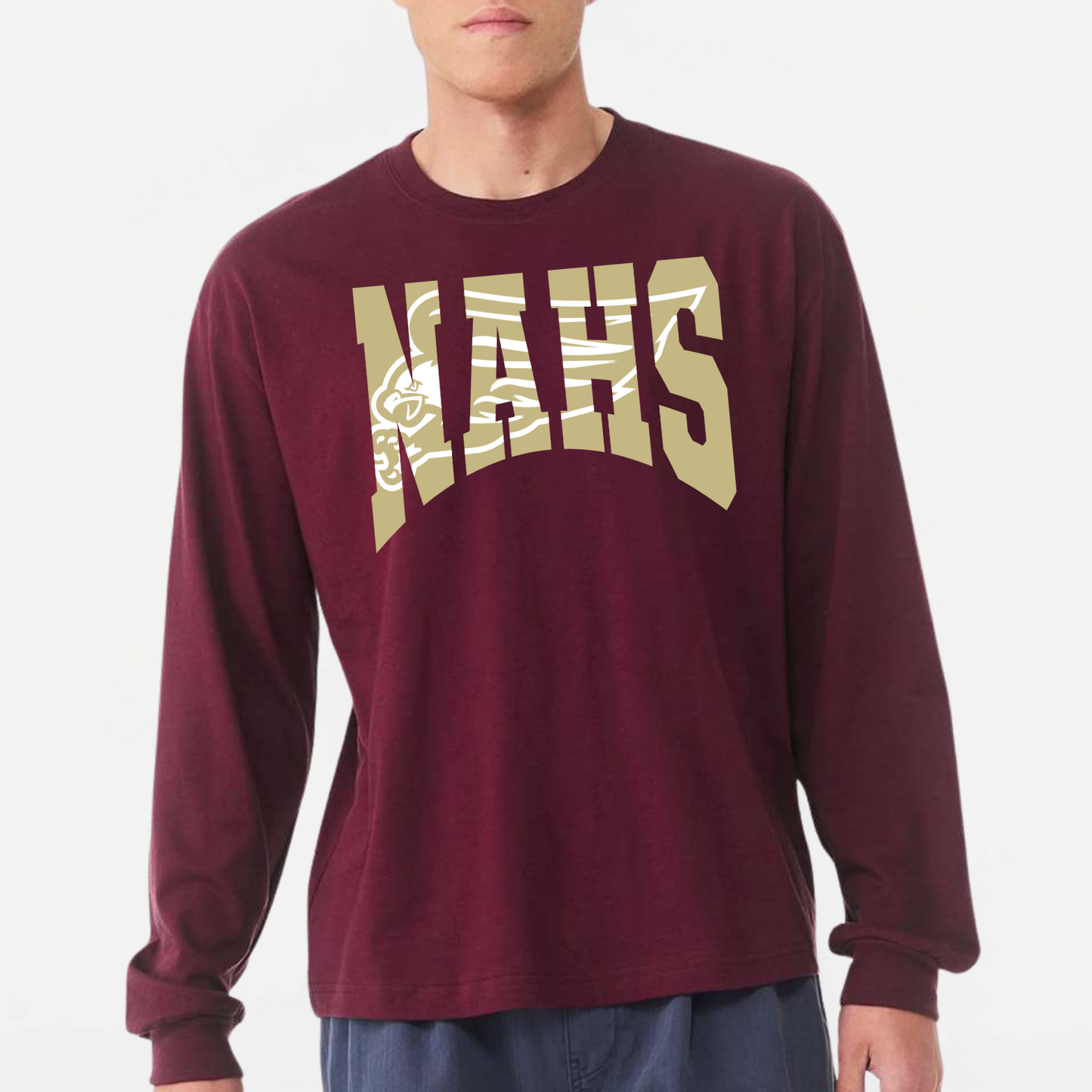 NAPTO: NAHS Eagle Knockout 6oz Heavyweight Long Sleeve T-Shirt