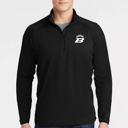 BRUINS: B-Claw Quarter Zip Long Sleeve Tech Pullover